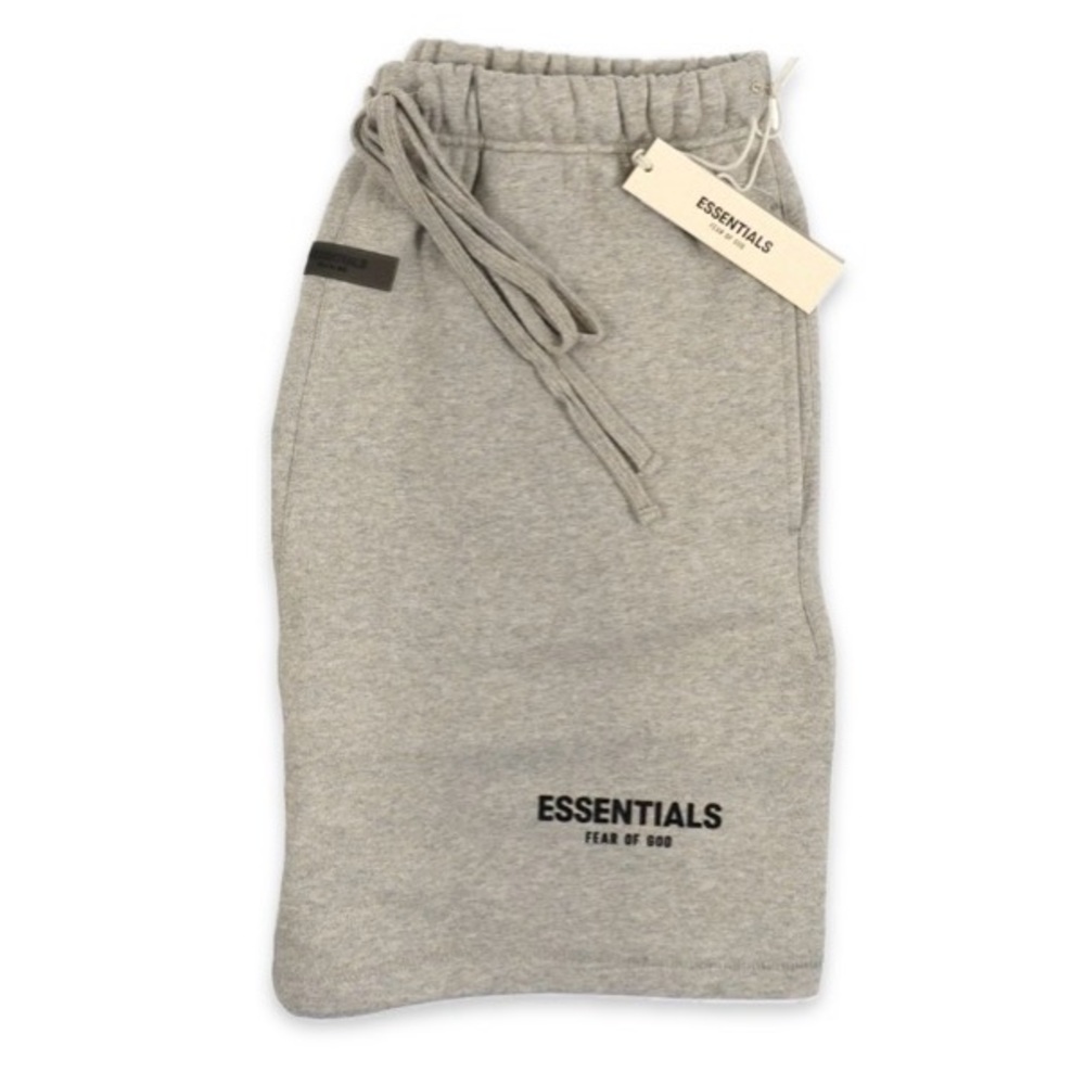 NWT [Fear of God] Essentials Dark Oatmeal Gray Casual Sweat Shorts Men's L - Picture 7 of 13